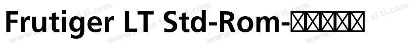 Frutiger LT Std-Rom字体转换